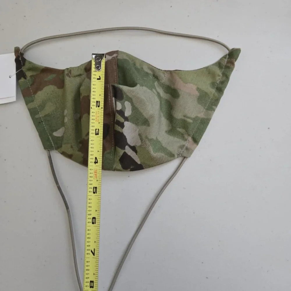 One size face mask with string